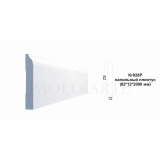 Kr028P напольный плинтус (82*12*2000 мм)/26