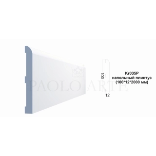 Kr035P напольный плинтус (100*12*2000 мм)/23