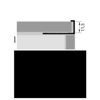 РП-АКП-03-12,5 2,7 м анод.черный матовый