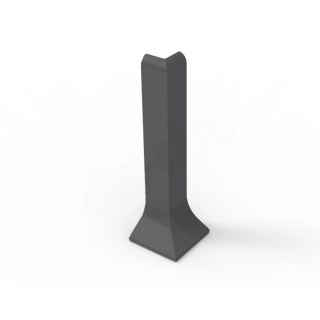 Угол наружный для плинтуса 80 ЧЕРНЫЙ матовый