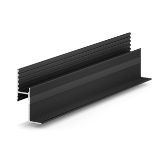 *Теневая рейка LACONISTIQ Multilevel (разноуровневая) Черный муар (46.3*27.7*3000мм.) под подсветку