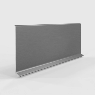 Плинтус алюминиевый LACONISTIQ Adhesive 80мм Серебристый анод. (80*10*2500мм)