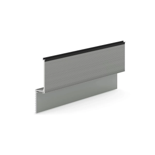 Теневая рейка micro 3М (скрытый наличник) Laconistiq Черный МУАР RAL9005 (краска только на лиц. части), (93*15,7*3000мм)