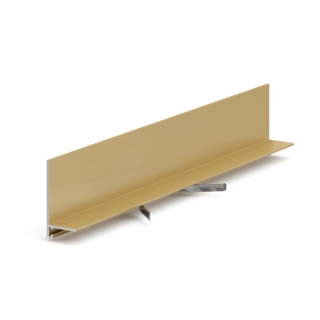 Микроплинтус LACONISTIQ L Max золото анодированное (35,6х16,2х4,9х2450мм) 7 зажимов в комплекте