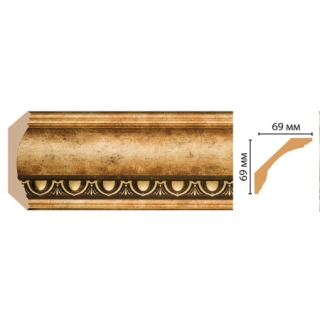100D-57 ШК/14 Плинтус DECOMASTER (69*69*2400 мм)
