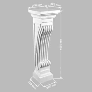 68687/1 пьедестал камина DECOMASTER-2 (1060*300*322мм)