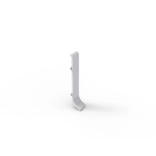 Соединение для плинтуса 40 СЕРЕБРО матовое