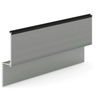 Теневая рейка micro 1М (скрытый наличник) Laconistiq Черный МУАР RAL9005 (краска только на лиц. части), (93*15,7*1000мм)