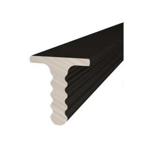 Теневой профиль Decaro Engineering D009.3A Black, анодированный черный, длина 3 м