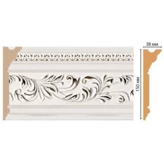 *D214-60 ШК/6 плинтус DECOMASTER(150*38*2400 мм)