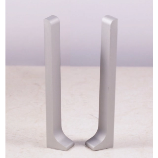 Окончание лев+прав из ПВХ, 80мм Серебро