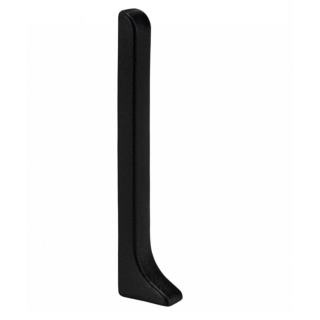 Окончание левoe алюминий 60мм черный матовый