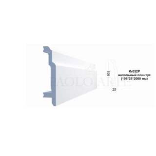 Kr052P напольный плинтус (106*25*2000 мм)/14