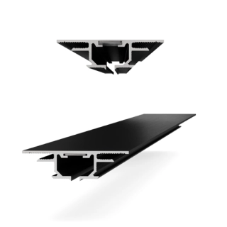 Теневой профиль потолочный для штор GARDINA, Черный МУАР RAL9005