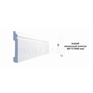 Kr024P/R напольный плинтус (80*12*2000 мм)/11
