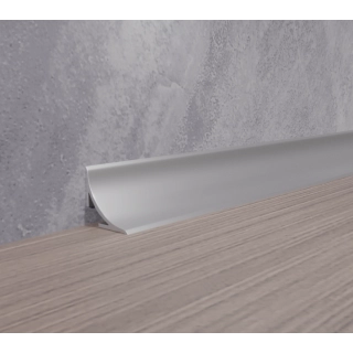 Плинтус алюминиевый 17 мм 2,5м анод.черный матовый