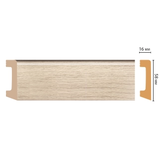 D234-72A/15 Плинтус ДМ(58*16*2400 мм)