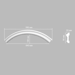 897901-120/16 радиус DECOMASTER-2 (700, 600 мм)