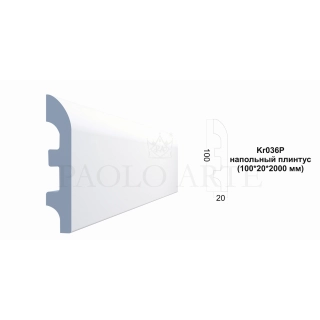 Kr036P напольный плинтус (100*20*2000 мм)/15